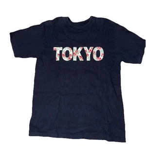T-shirt grafica Tokyo RR taglia XL logo floreale blu uomo girocollo street wear - Foto 1 di 5