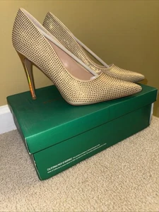 Lauren Lorraine Dori tacco bronzo donna taglia 11 stiletto festivo nuovo con scatola - Foto 1 di 6