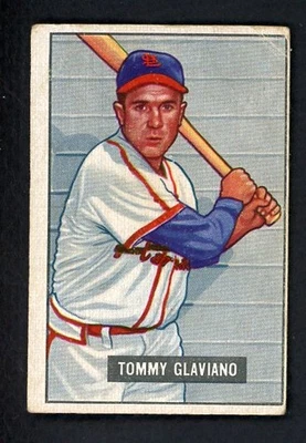 1951 BOWMAN #301 TOMMY GLAVIANO CARDINALS VG SET BREAK 505238 (KYCARDS) - Image 1 of 2