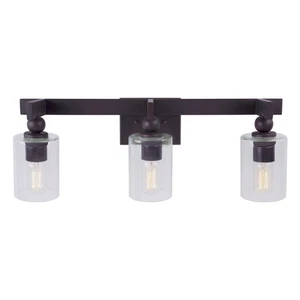 Forte Lighting 5288-03 Myo 3 Light 24"W Bathroom Vanity Light - Bronze - Picture 1 of 4