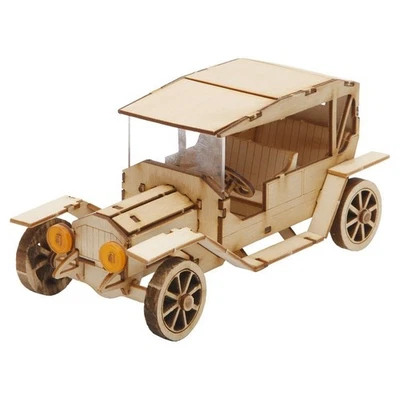 Youngmodeler kit modellino in legno auto classica 1 veicolo artigianale... - Immagine 1 di 4