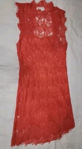 Mini Vestido Intimately Free People Daydream en Coral Encaje Bodycon Slip M - Imagen 1 de 3