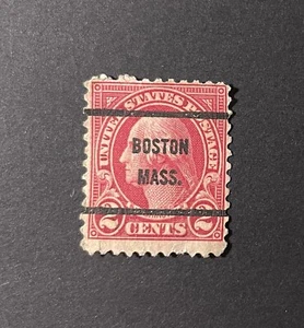 Boston, Massachusetts Type 61 Precancel 2 cents Washington - U.S. #634 - MA - Picture 1 of 1