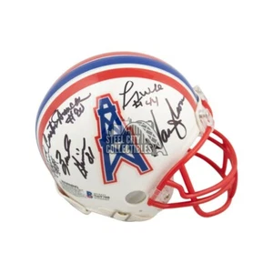 Run N Shoot Autographed Houston Oilers Mini Football Helmet - BAS COA - Picture 1 of 1