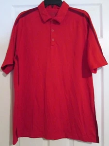 Nike Golf Herren rot Dri Fit Polo Knopfleiste Kragen Kurzarm Oberteil XL XLarge #315 - Bild 1 von 9