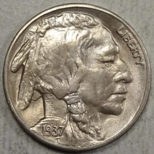 1937-S Buffalo Nickel, Gem Uncirculated, Nice Type Coin  0206-22 - Picture 1 of 2