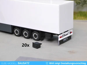 1:87 EM647 20x kleine Kunststoff Staukiste in schwarz für Herpa Auflieger Umbau - Bild 1 von 3