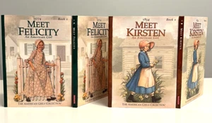Lot of 2 AMERICAN GIRL HARDCOVER BOOKS w/DJ - MEET KIRSTEN/FELICITY (BOOK 1) - Picture 1 of 7