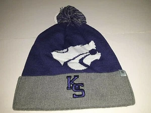 Kansas State Wildcats NCAA Top of the World "Blaster" Cuffed with Pom Knit Hat - Picture 1 of 2
