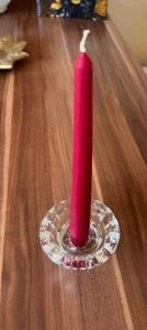 Kerzenhalter für Stabkerze oder Teelich Pressglas aus Nachlass - Bild 1 von 5