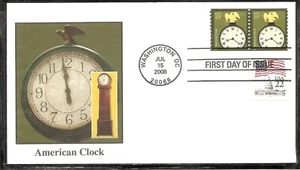 US SC # 3763 American Clock FDC. Fleetwood Cachet - Picture 1 of 1