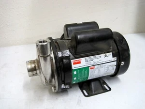 DAYTON Centrifugal Pump 316 Stainless Steel 1/3 HP 5WXR9 115/230V AC - Picture 1 of 4