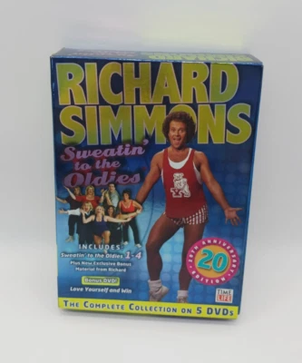 Richard Simmons Sweatin' To The Oldies 5 DVDs Time Life Complete Collection - Image 1 of 4
