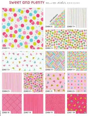 Moda Fabrics Mini Charm Pack - Sweet and Plenty - 42 x 2 1/2 ins squares - Image 1 of 4