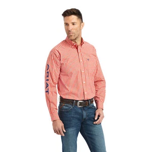 Ariat® Men's Pro Series Team Malcolm Plaid Button Up Shirt 10041787 - Picture 1 of 4