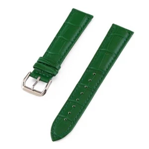 10-24mm Unisex Genuine Leather Watch Band Strap Replacement Smart Wrist Bracelet - Picture 1 of 28