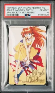 PSA Neon Genesis Evangelion PHONE CARD Asuka Langley Soryu 1999 Movie Promo - Picture 1 of 3