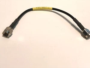SMA MALE TO SMA PLUG ON 13CM OF THIN RG174 COAX BY MARCONI TOP QUALITY ae1y26 - Picture 1 of 2