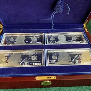 Washington Neuwertig $ 1- $ 100 Dollar 0,999 Silber 1oz Proof 2012 Set 8 insgesamt. Neu im Karton & Coa - Bild 1 von 14