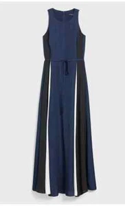 Banana Republic Women's Petite Size 00P Color Block Panel Maxi Dress - Picture 1 of 7