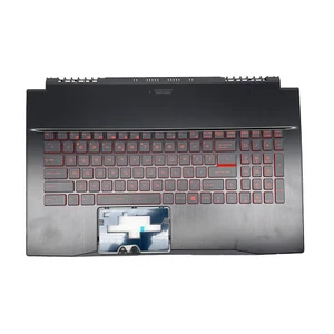 Teclado reposamanos negro retroiluminado rojo para MSI GF75 MS-17F1 MS-17F2 MS-17F5 - Imagen 1 de 4