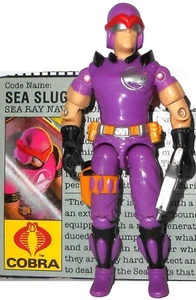 GI JOE Vintage 1987 Cobra Sea Slug 100% Completo Manta Ray Driver Pilot Viper - Imagen 1 de 3