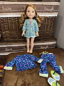 American Girl Wellie Wishers Willa Doll - with PJs 14.5" Doll - Picture 1 of 6