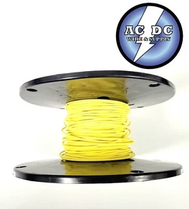 20 awg TXL HIGH TEMP AUTOMOTIVE POWER WIRE STRANDED COPPER USA - YELLOW 100 FT - Picture 1 of 1