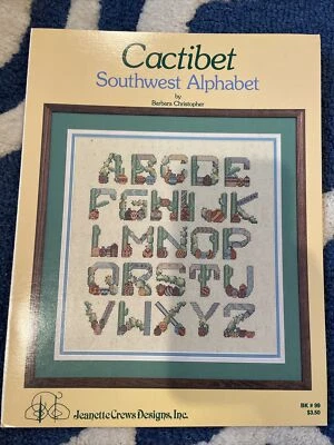 Cross Stitch Cactibet Southwest Alphabet by Barbara Christopher BK #99 Cactus - Image 1 of 3