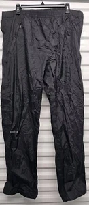 Marmot Water Repellent Rain Pants Black Full Zip Men's XL 38" x 33" - Picture 1 of 3