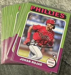 2024 Topps Heritage Johan Rojas Image Variation RC Lot x 22 #171 PHILLIES - Picture 1 of 2