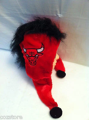 Forever Collectibles NBA Chicago Bulls Mohawk Sombrero Cabeza Colgante Equipo Foto 1 de 4