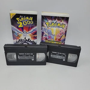 Pokemon VHS Lot 2 Pokemon The First Movie / Pokemon 2000 The Movie - TESTED - Picture 1 of 18