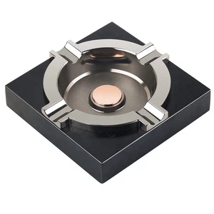 Cigar Ashtraycool Ashtrays Cigar Gifts For Menmetal Cigar Tray With Solid Wood B - Picture 1 of 6