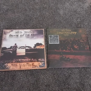 NEIL YOUNG. The Visitor & Time fades away 50th clear vinyl. 2 SEALED LP'S. MINT. - Picture 1 of 5