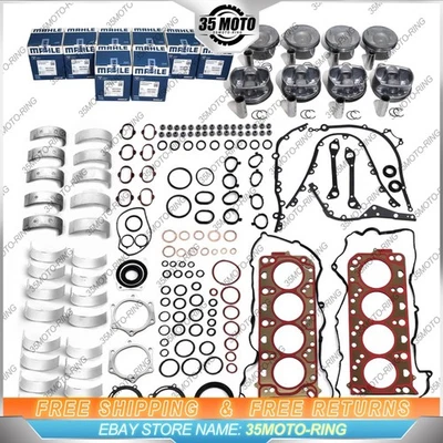 Engine Overhaul Pistons Gasket Kit FOR Porsche Cayenne Panamera S 4S GTS 4.8L V8 - Image 1 of 4