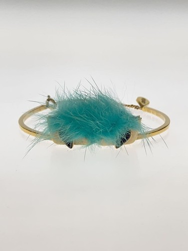 FENDI Bracciale Occhio di Mostro Bracciale Pelliccia Misura:M Oro Donna