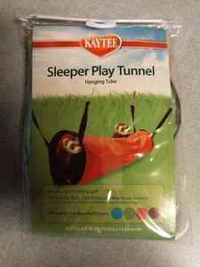 Small Animal Hanging Tube Sleeper PLAY TUNNEL Green Ferret Guinea Pig Chinchilla - Picture 1 of 2