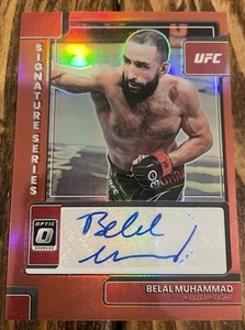 2023 Panini Donruss Red Optic UFC Signature Series Belal Muhammad /199 Auto - Picture 1 of 2