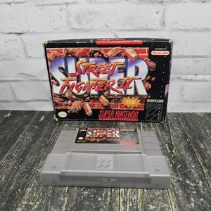 Super Street Fighter II 2 (Nintendo SNES 1991) Tested & Working Missing Manual - Picture 1 of 15