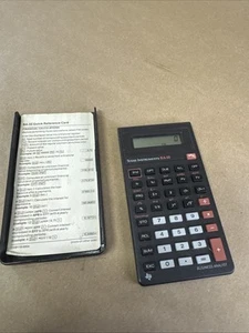 Texas Instruments BA-35 Calculadora de Negocios 1987 Hecha en Italia Baterías Nuevas - Imagen 1 de 7