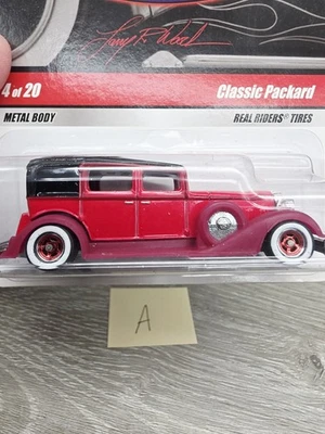 Hot Wheels Larry's Garage Classic Packard 2008 rojo 4/39 pilotos reales iniciales (A) Foto 1 de 4