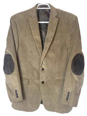 Abrigo deportivo de pana Ralph Lauren parches en el codo forro de cachemira 42L clásico preppy Foto 1 de 4