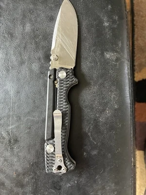 Cold Steel AD-15 3.5" S35VN Steel Black G-10 Tactical Knife w/ Scorpion-Lock - Image 1 of 4