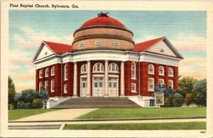 AK Erste Baptistenkirche Sylvania GA - Bild 1 von 2