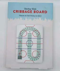 Cribbage Board Hockey Rink with Pegs 12in Novelty Game Indigo - Foto 1 di 4