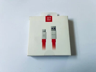Genuine 1+ Oneplus Dash Fast USB C Charger sync cable in Flat style 100cm 1m - Image 1 of 3