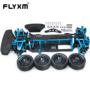 Alloy Metal & Carbon Touring Car Frame Kit RC 1/10 4WD For TT01 TT01E Upgrade - Picture 1 of 11