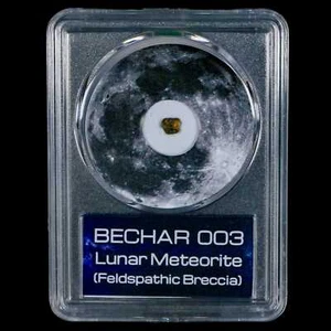 Moon Rock Lunar Meteorite Bechar 003 Algerian Sahara Desert Discovered 2022 COA - Picture 1 of 5