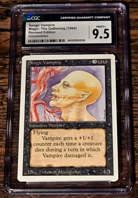 Sengir Vampire CGC 9.5 Gem Mint Revised 3rd Edition Uncommon Iconic Vintage MTG - Image 1 of 4